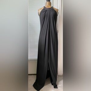 LongDress|Black|rhinestone|8|PreOwned